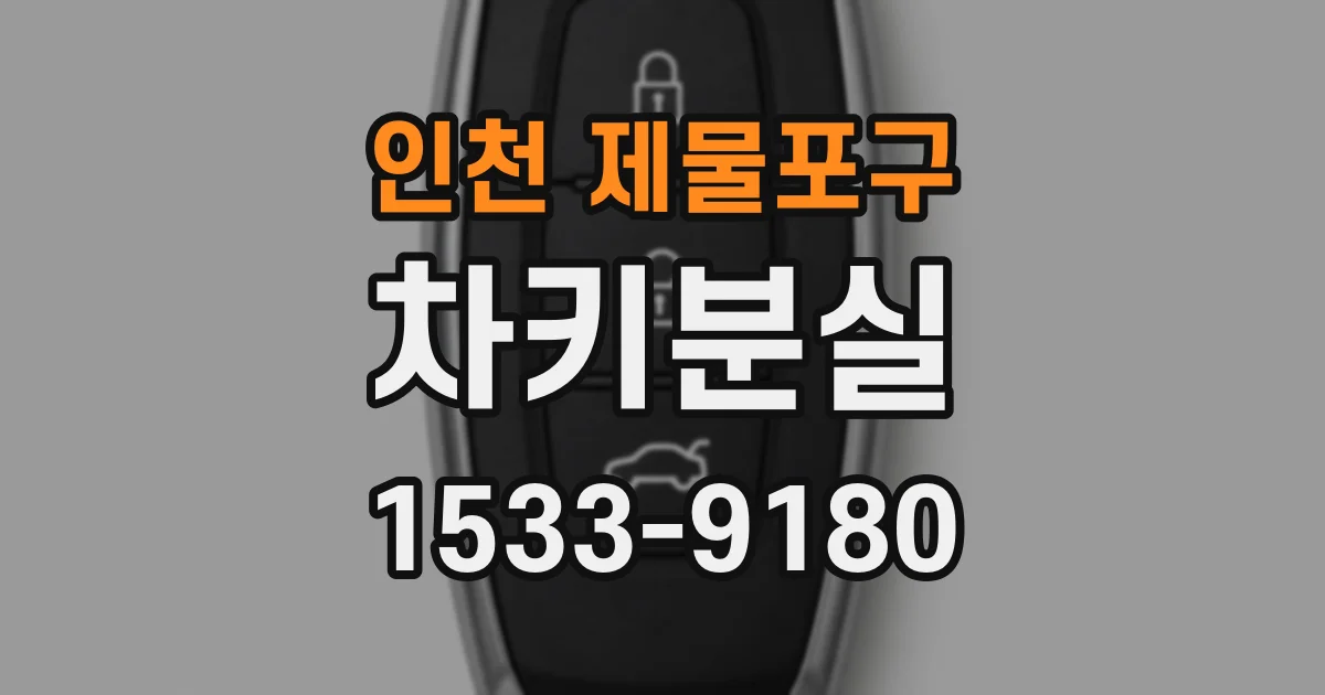 인천 제물포구 차키분실