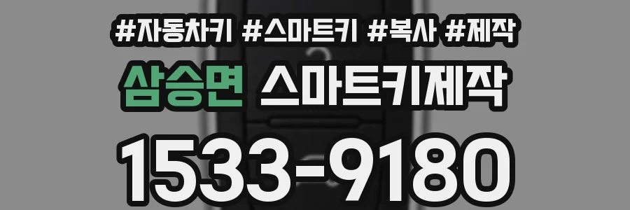 삼승면 스마트키제작