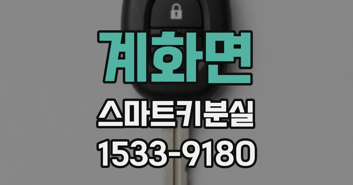 계화면 스마트키분실
