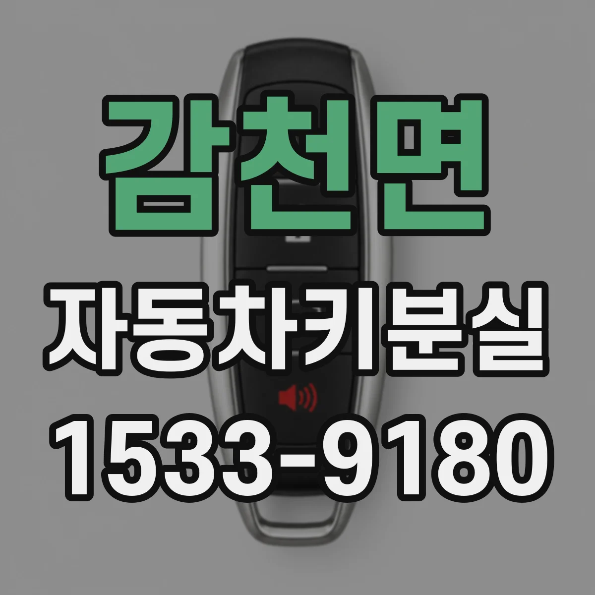 감천면 자동차키분실