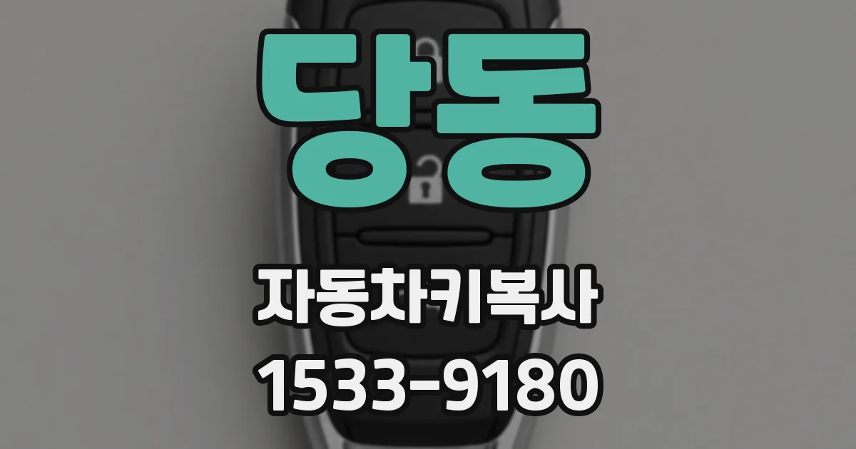 당동 자동차키복사