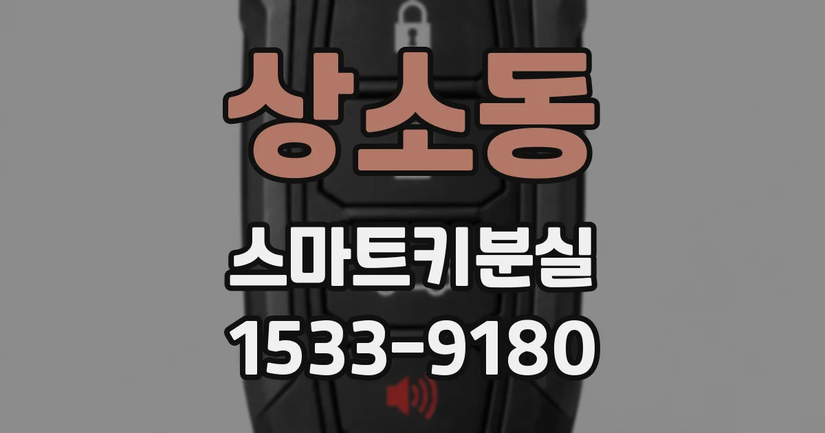 상소동 스마트키분실