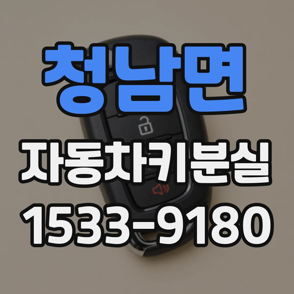 청남면 자동차키분실