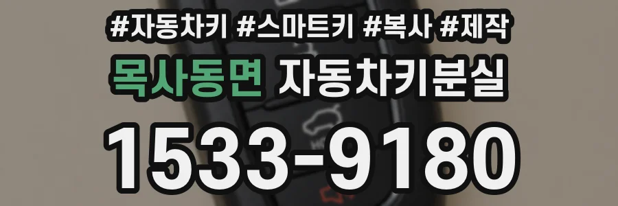 목사동면 자동차키분실