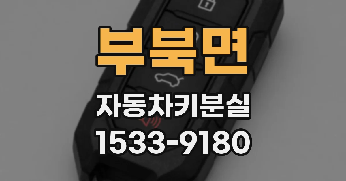 부북면 자동차키분실