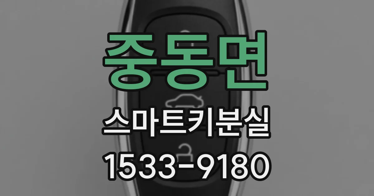 중동면 스마트키분실