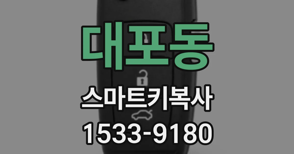 대포동 스마트키복사