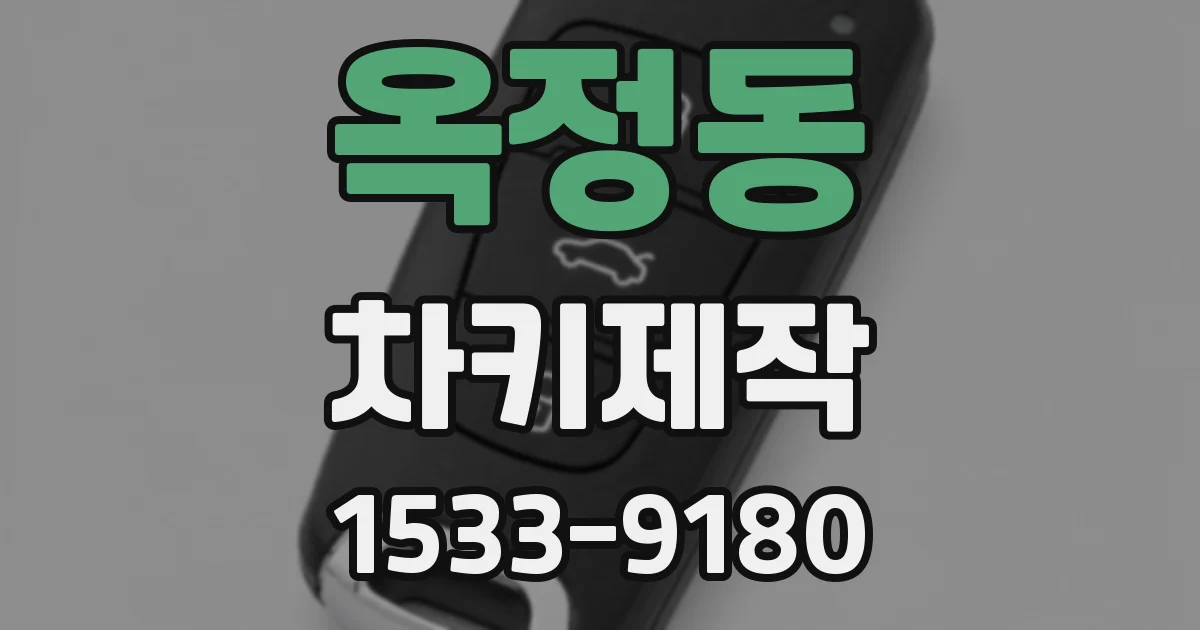 옥정동 차키제작