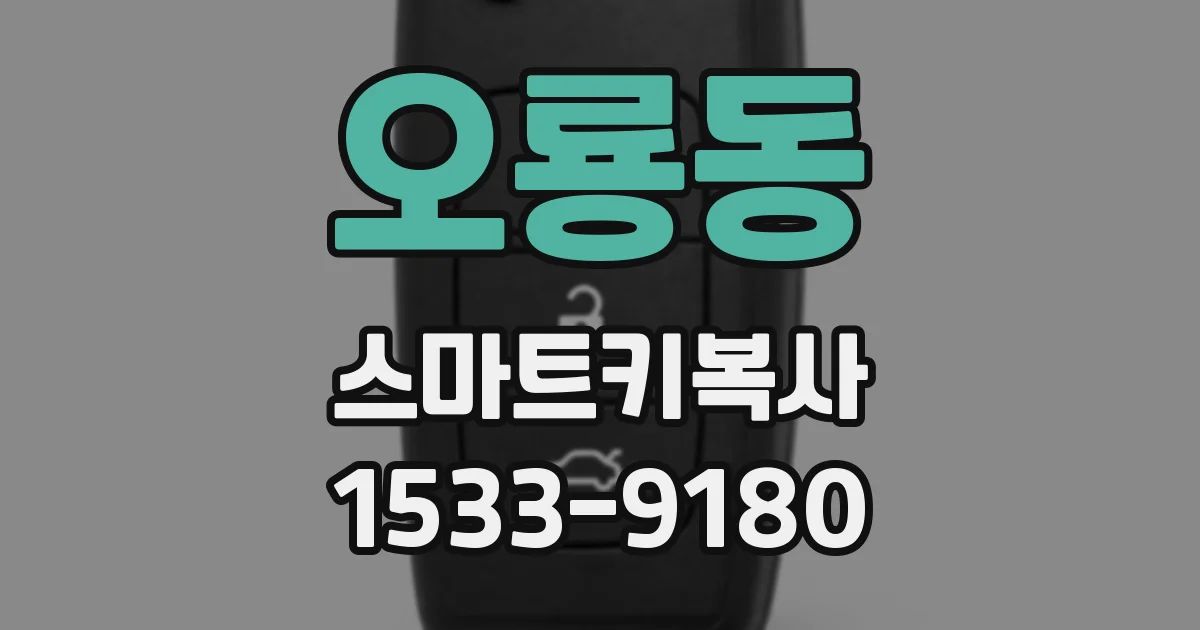 오룡동 스마트키복사