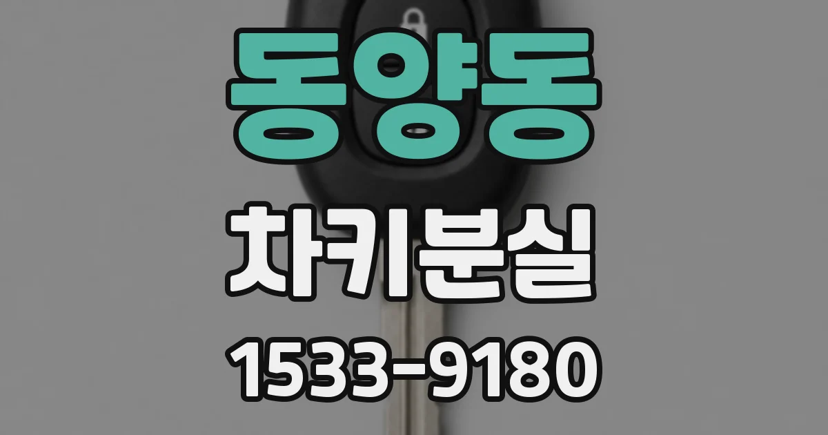 동양동 차키분실