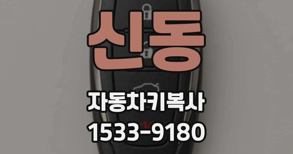 신동 자동차키복사