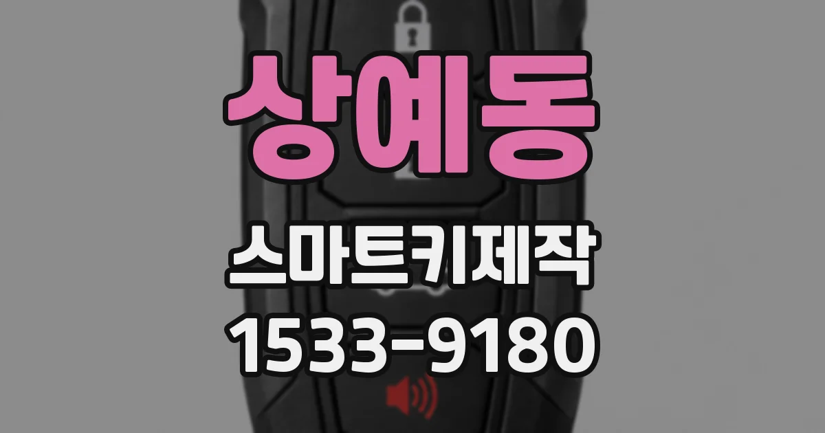 상예동 스마트키제작