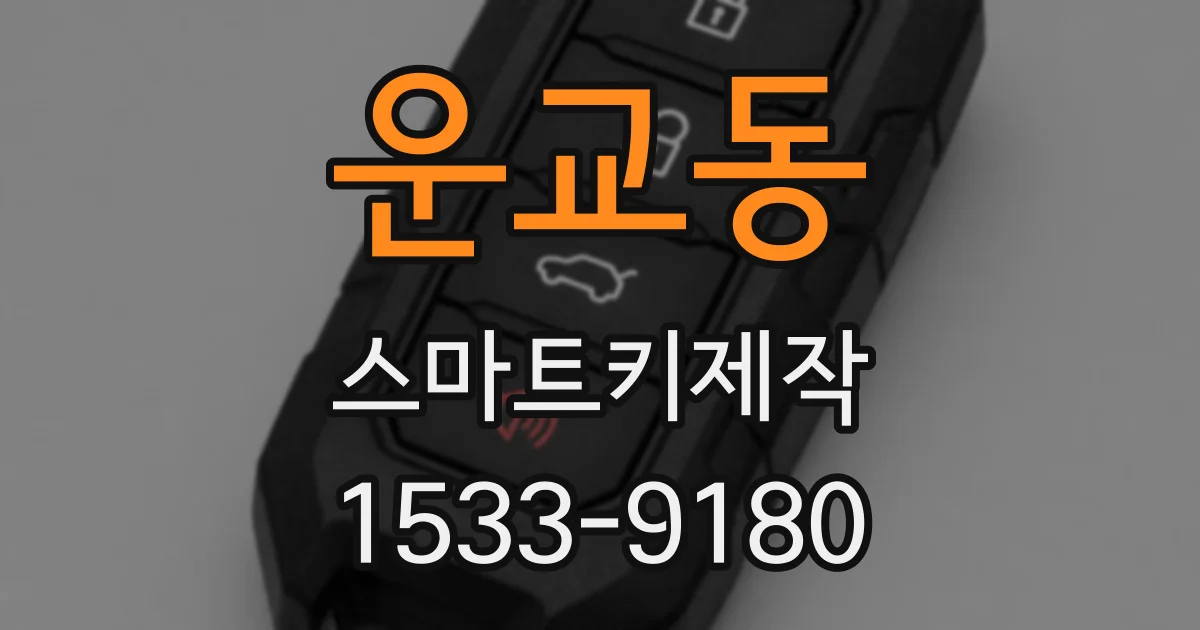 운교동 스마트키제작
