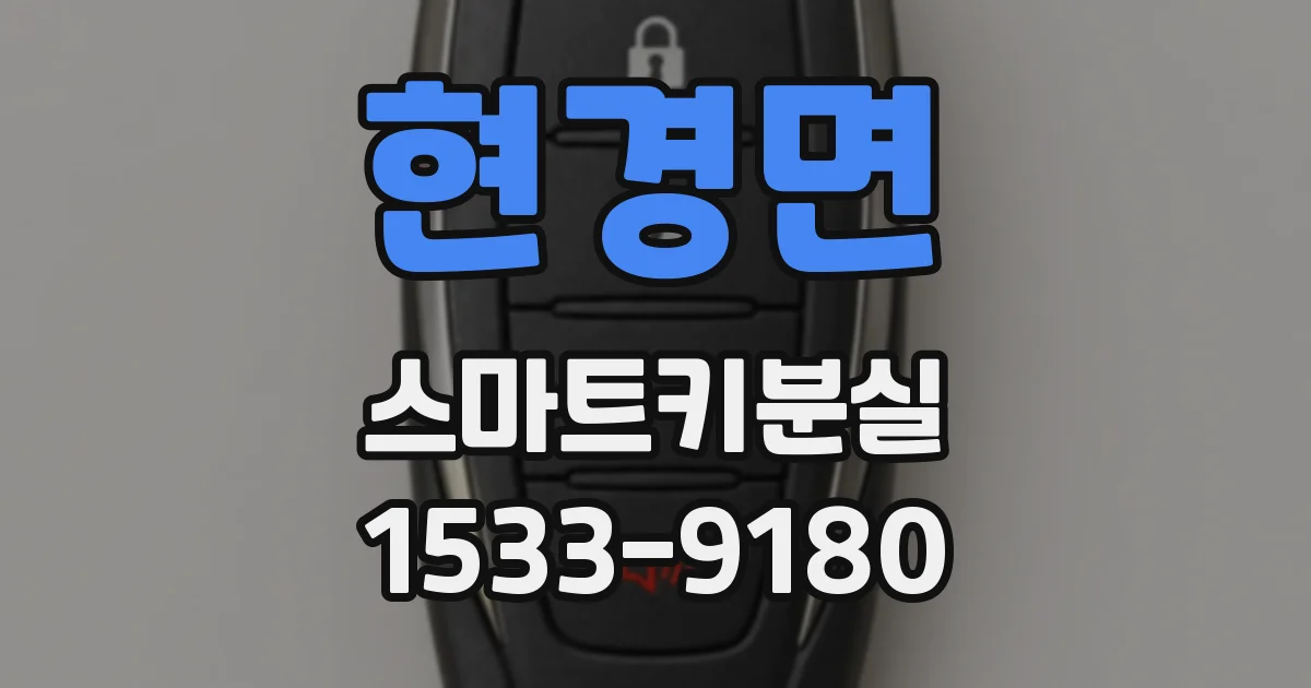 현경면 스마트키분실
