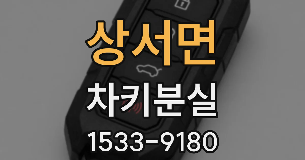 상서면 차키분실