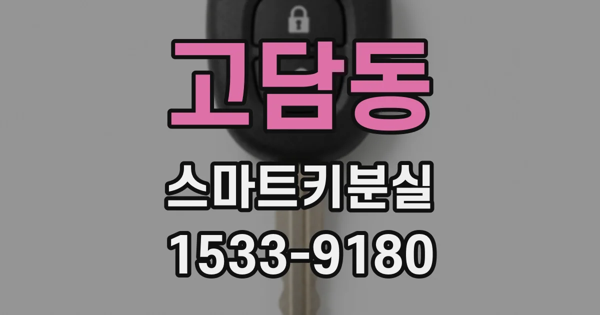 고담동 스마트키분실