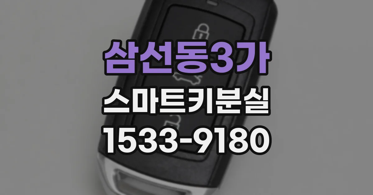 삼선동3가 스마트키분실