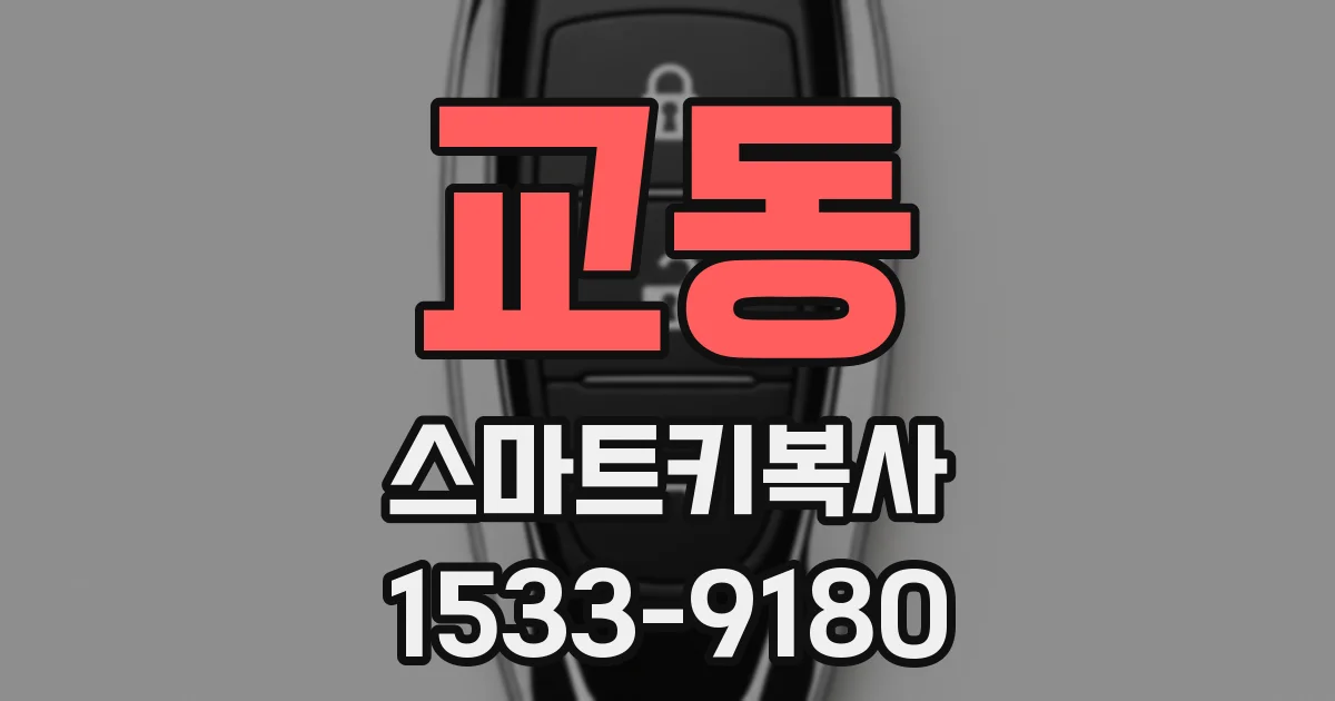 교동 스마트키복사