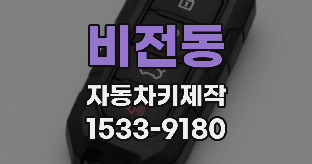 비전동 자동차키제작