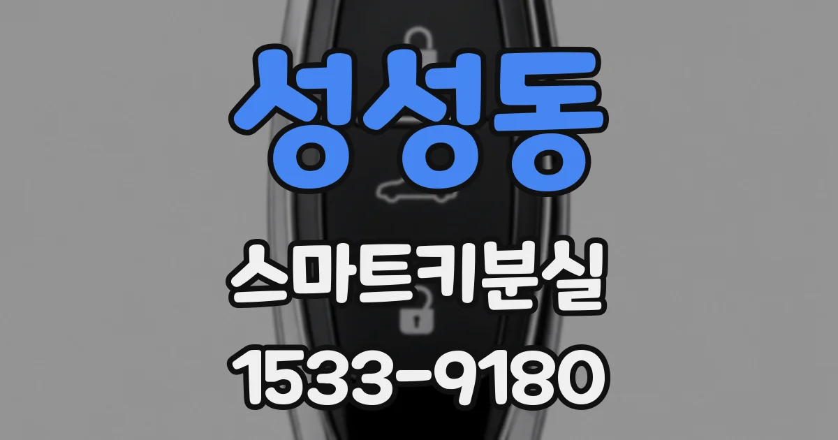 성성동 스마트키분실