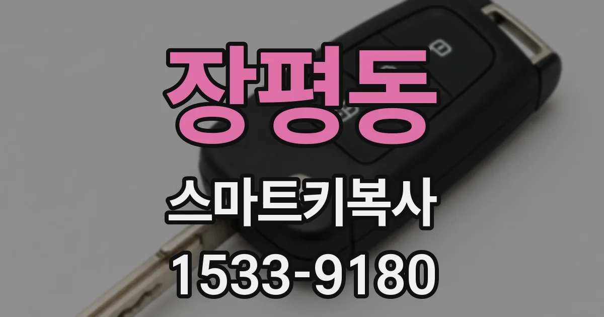 장평동 스마트키복사