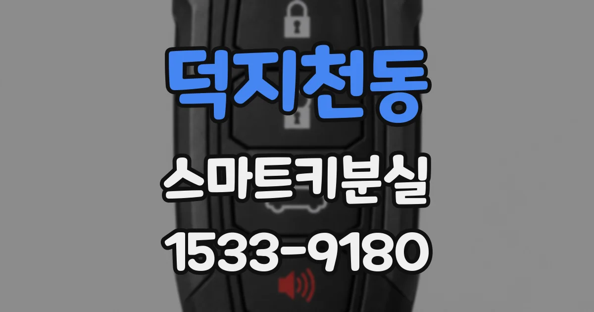 덕지천동 스마트키분실