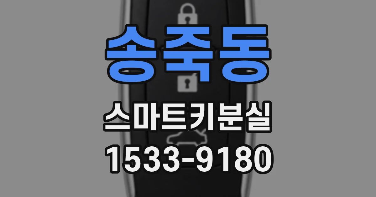 송죽동 스마트키분실