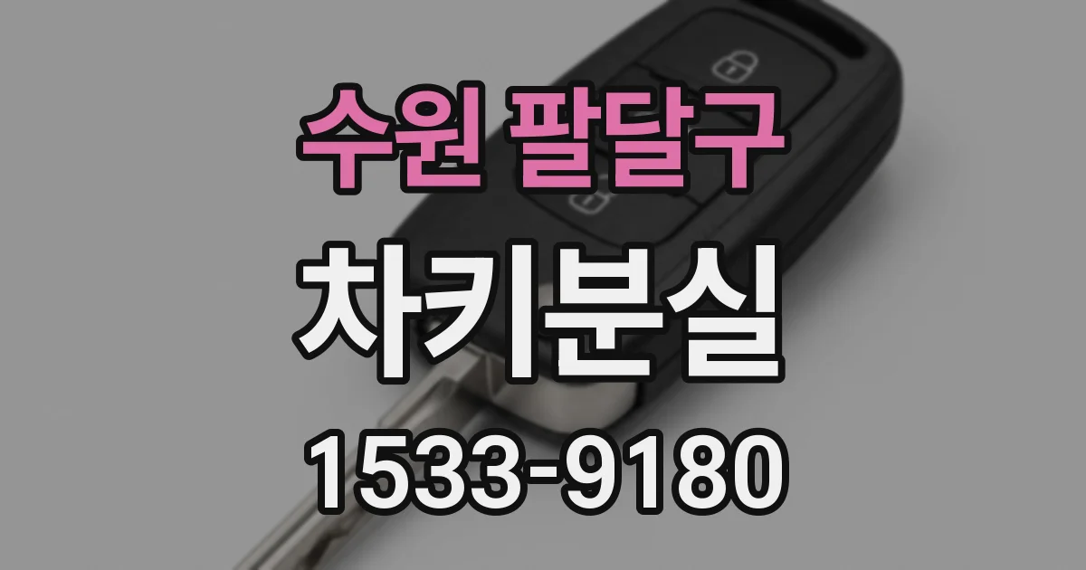 수원 팔달구 차키분실