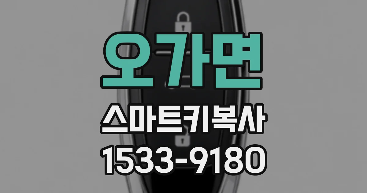 오가면 스마트키복사