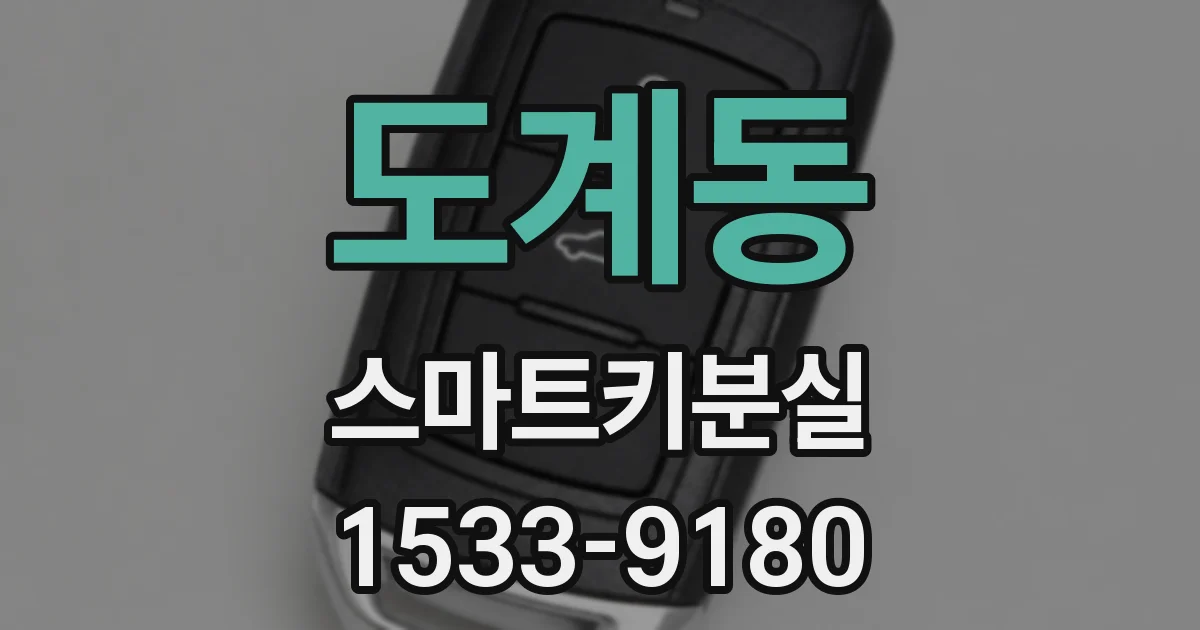 도계동 스마트키분실
