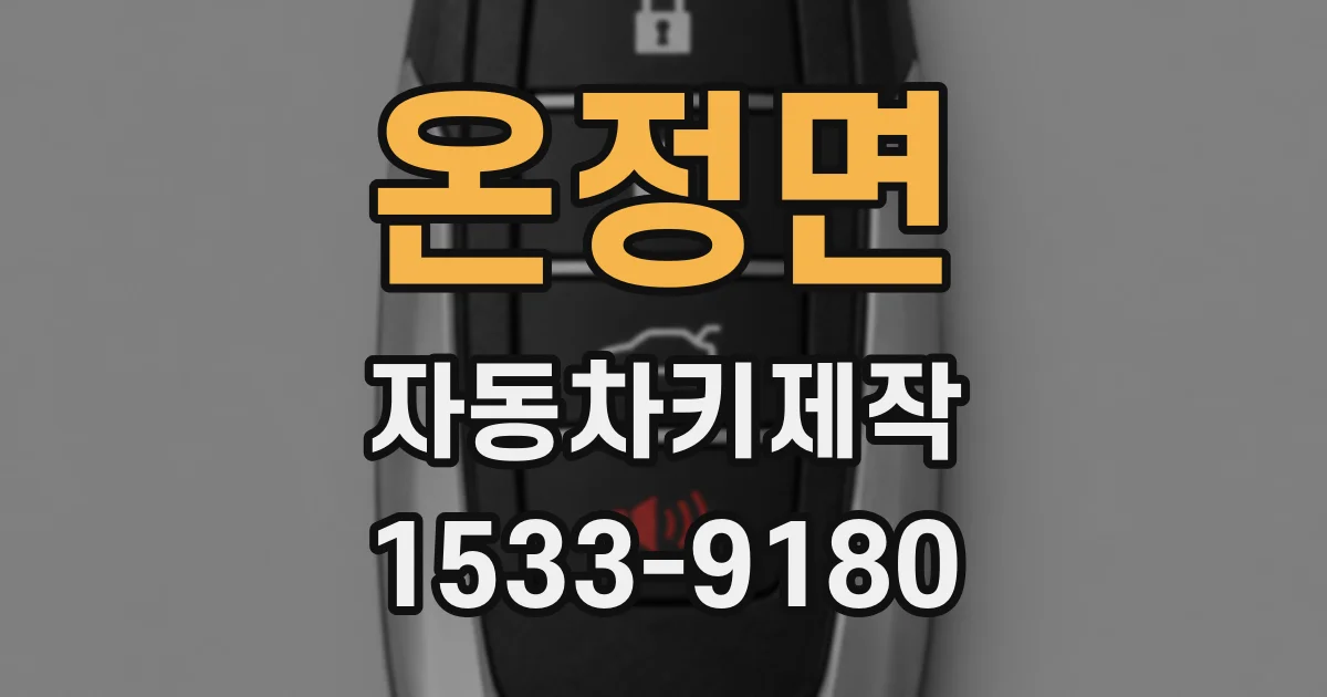 온정면 자동차키제작