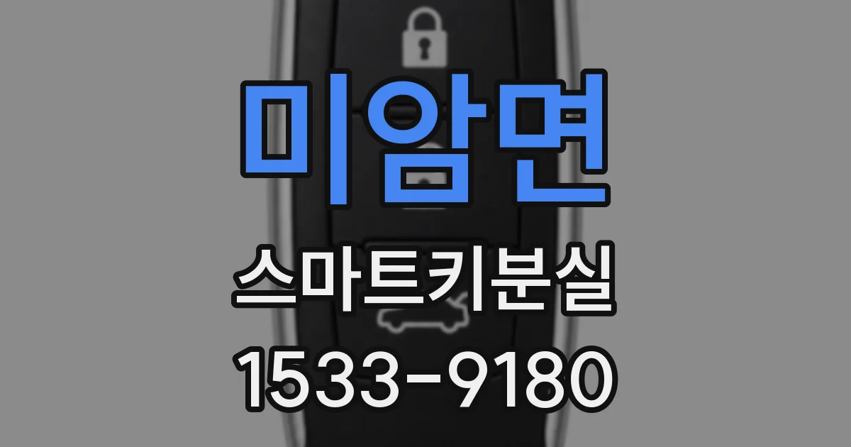 미암면 스마트키분실