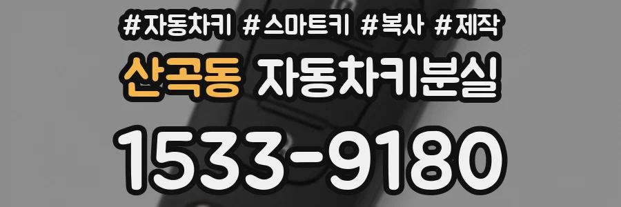 산곡동 자동차키분실