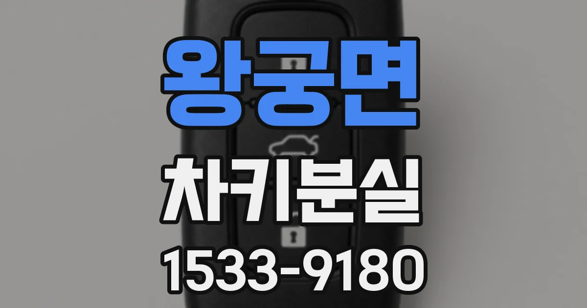 왕궁면 차키분실