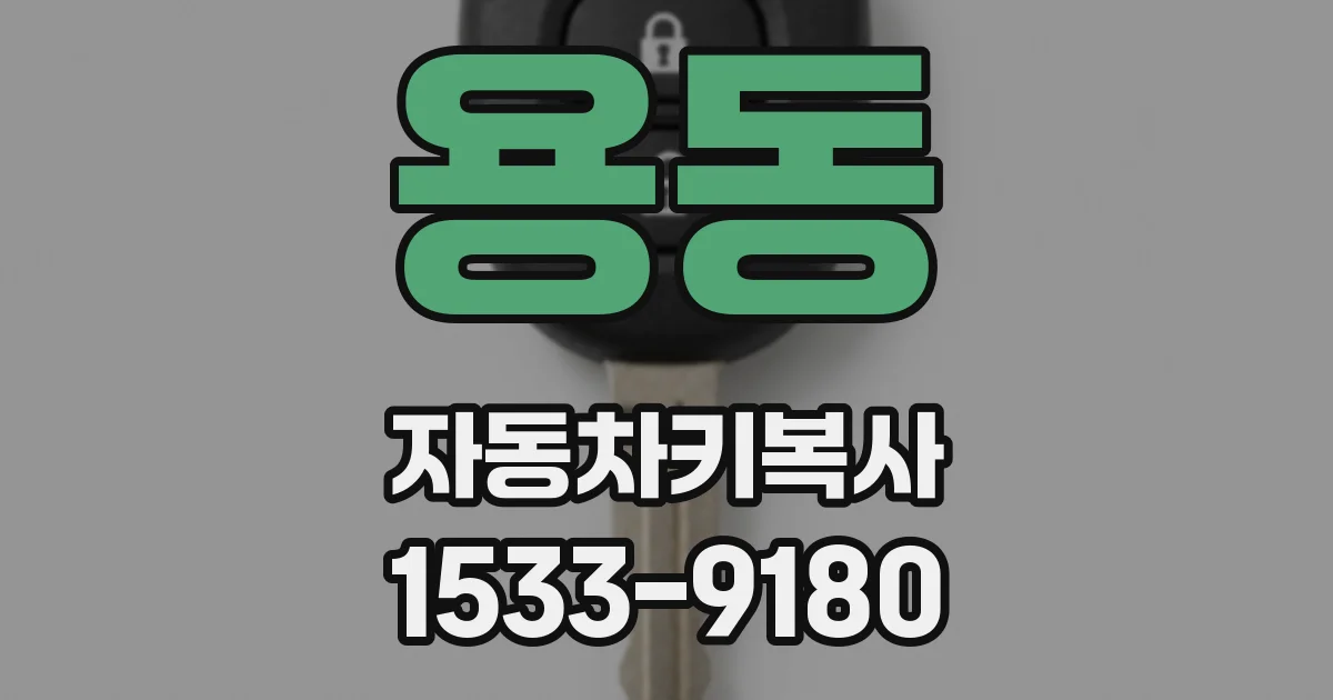 용동 자동차키복사