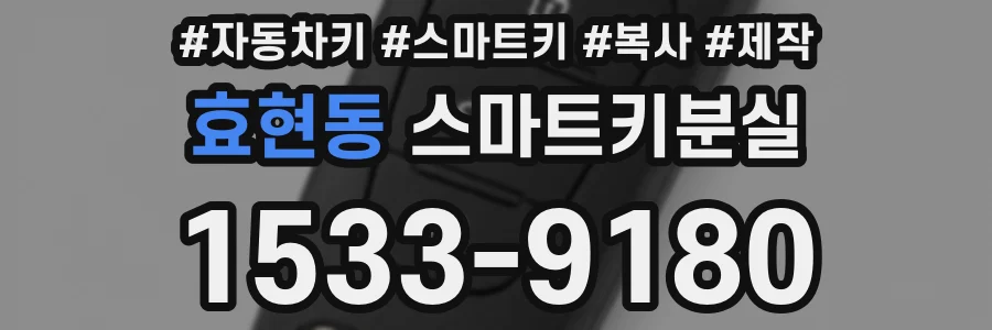 효현동 스마트키분실