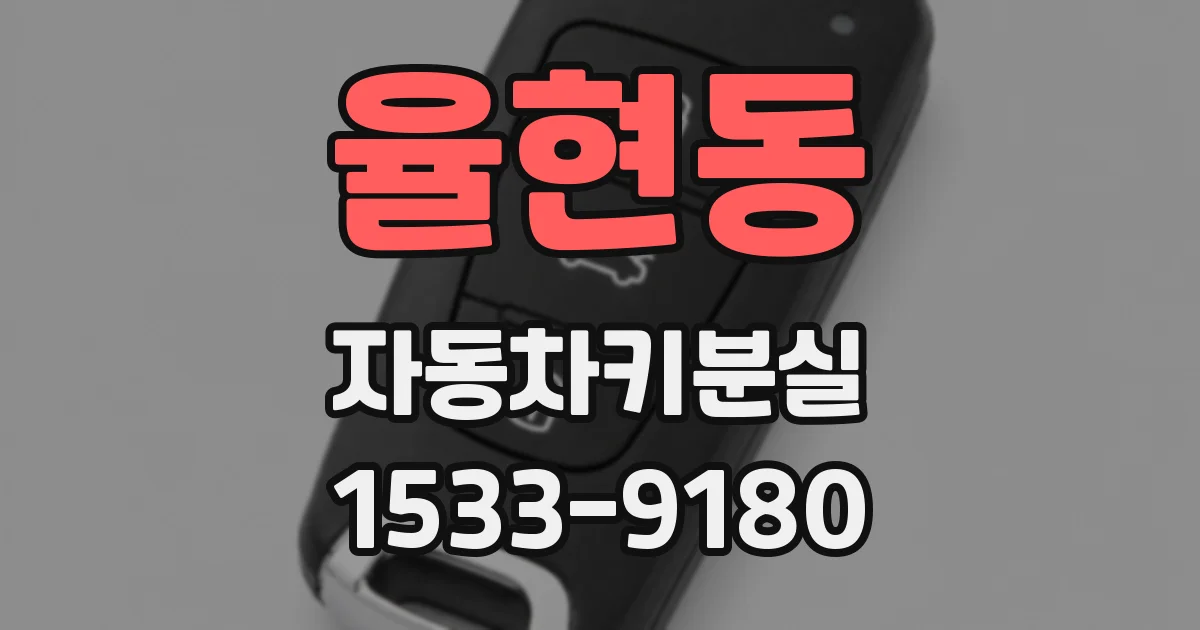 율현동 자동차키분실