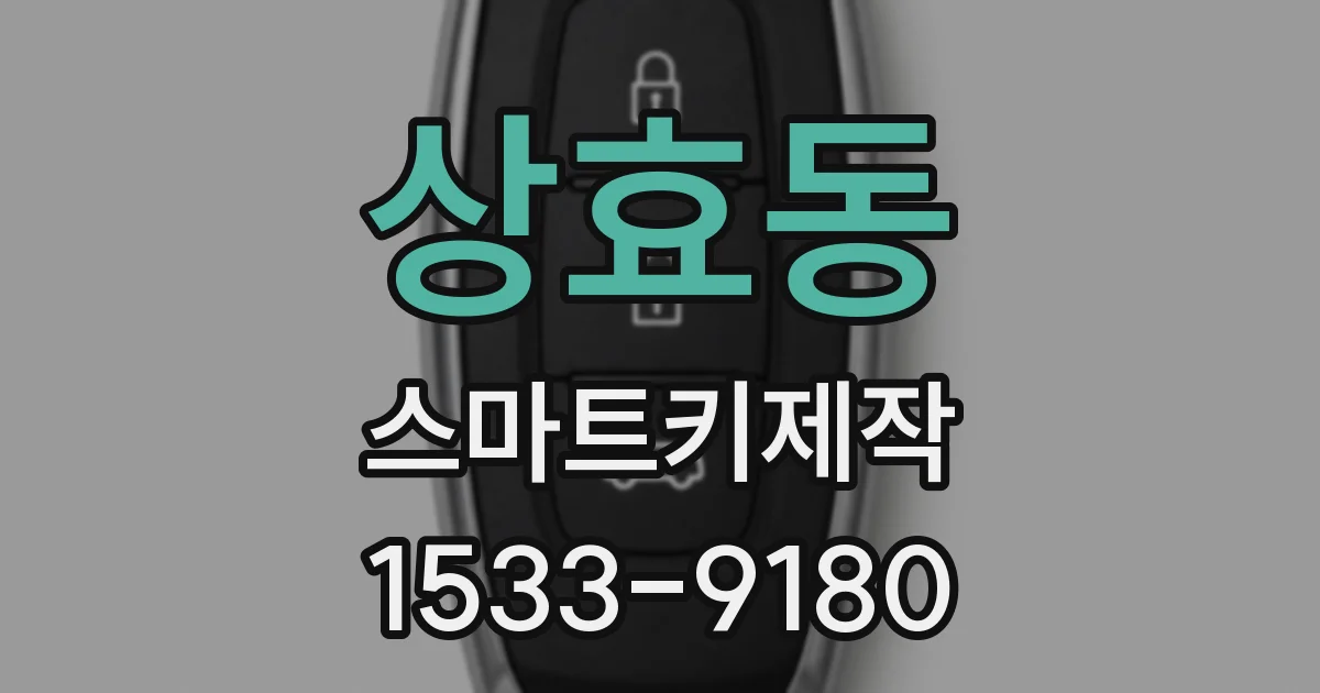 상효동 스마트키제작