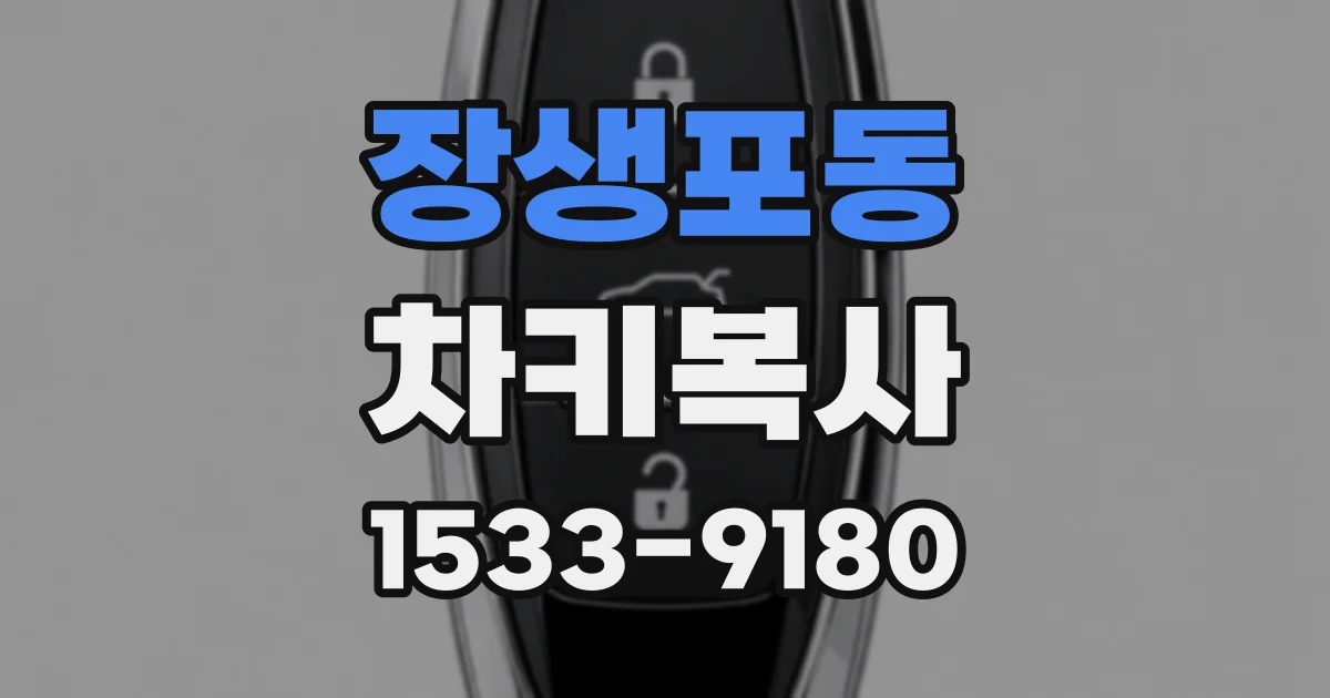 장생포동 차키복사