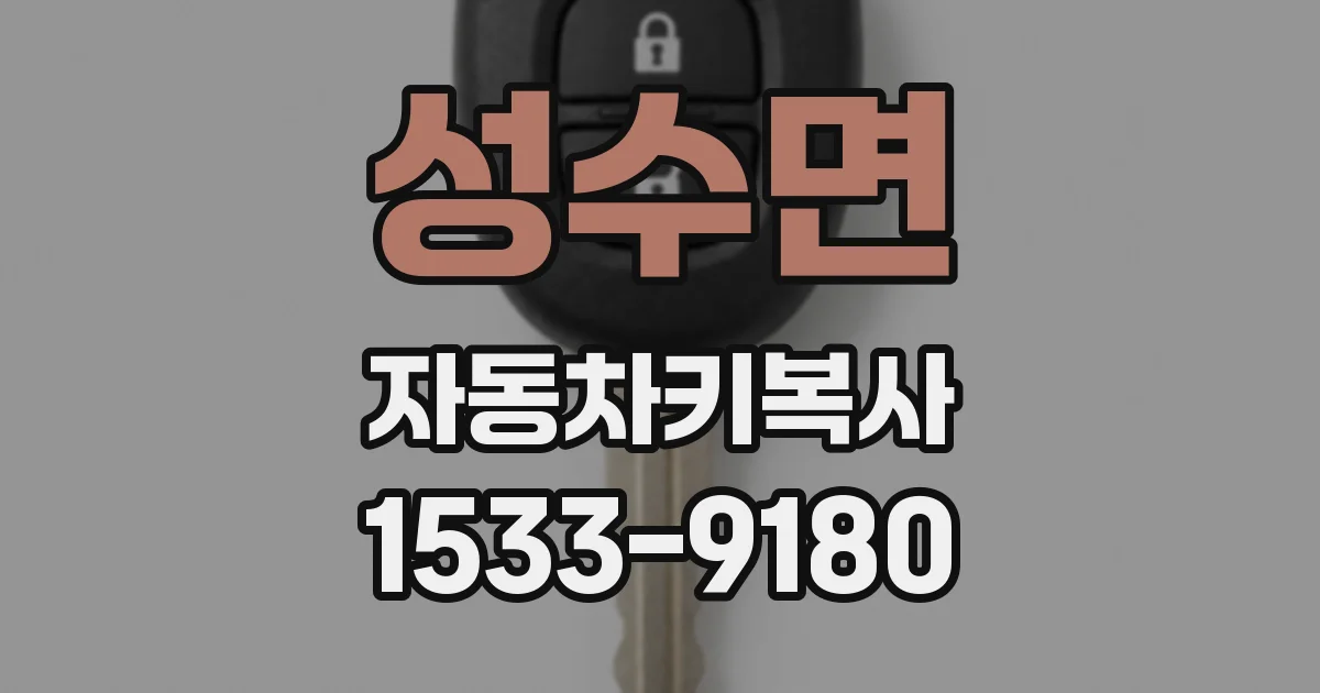 성수면 자동차키복사