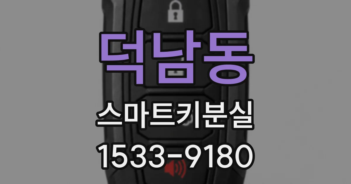 덕남동 스마트키분실