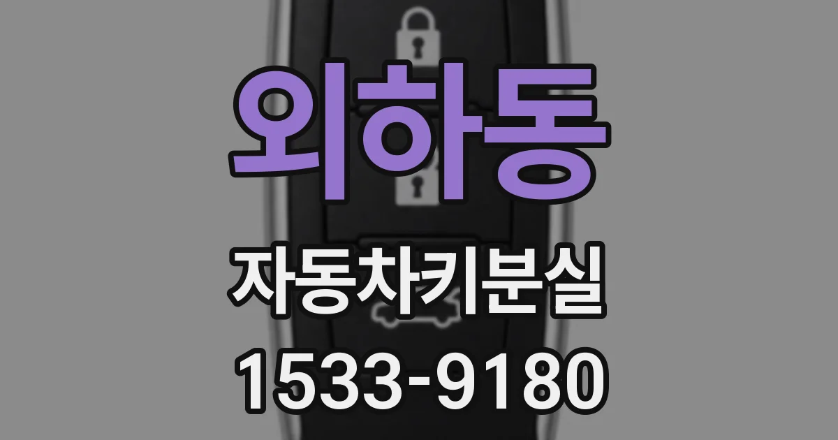 외하동 자동차키분실