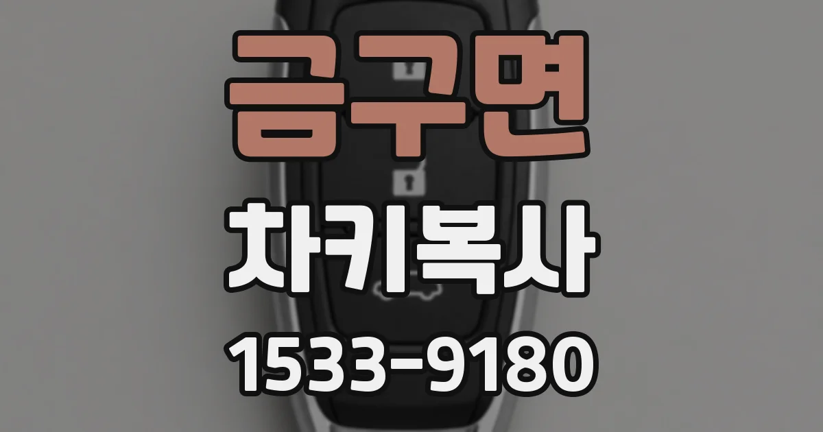 금구면 차키복사