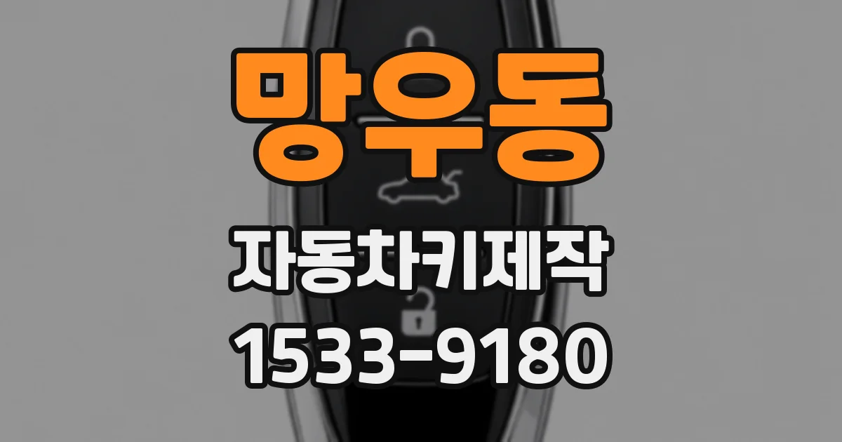 망우동 자동차키제작