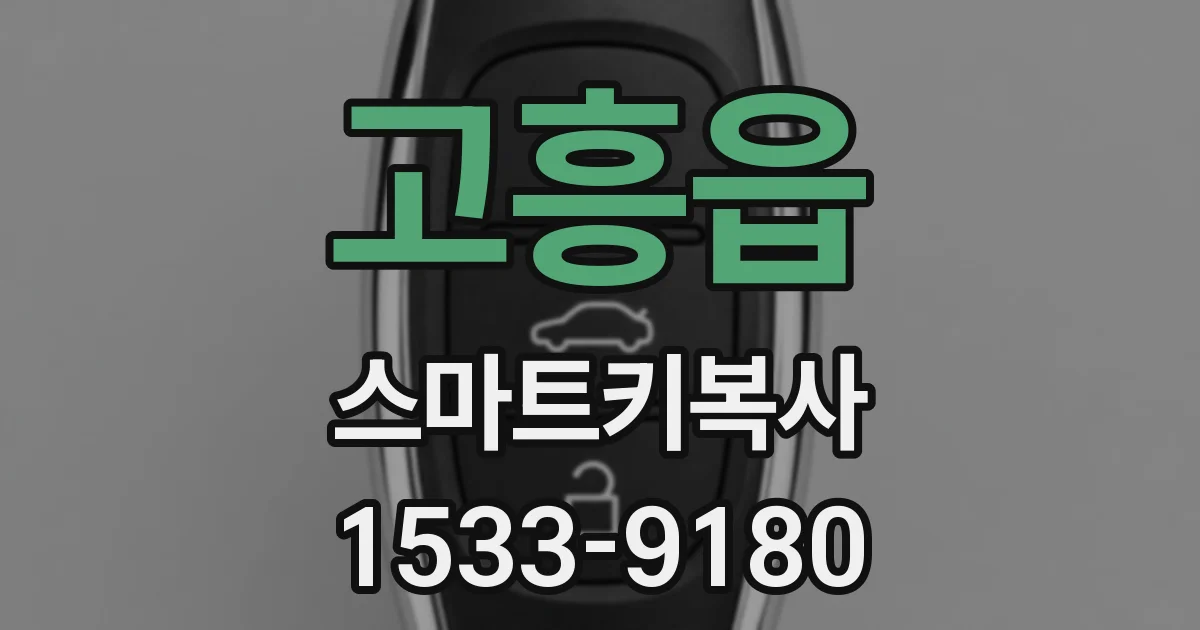 고흥읍 스마트키복사