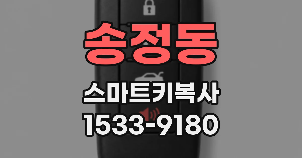 송정동 스마트키복사