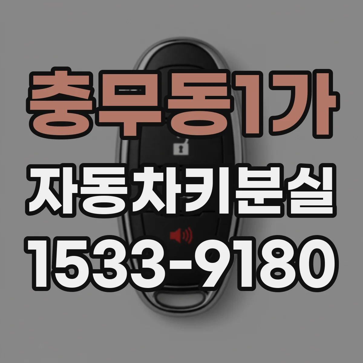 충무동1가 자동차키분실