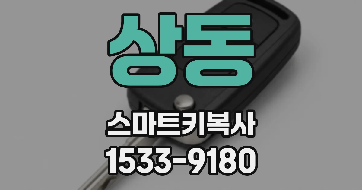 상동 스마트키복사