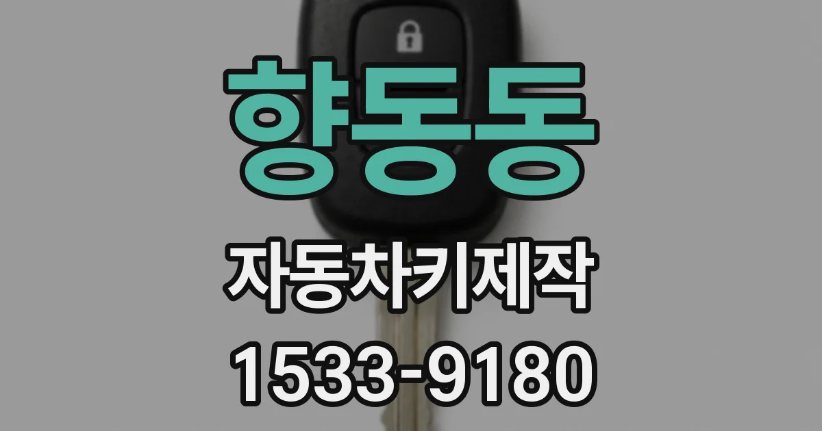 향동동 자동차키제작