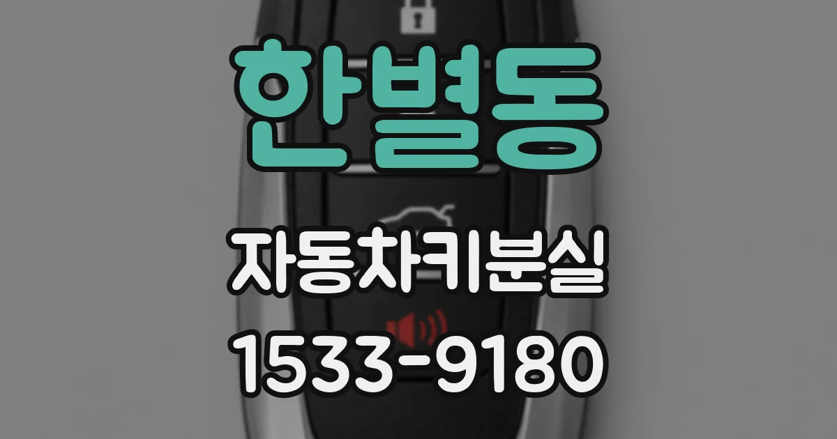 한별동 자동차키분실